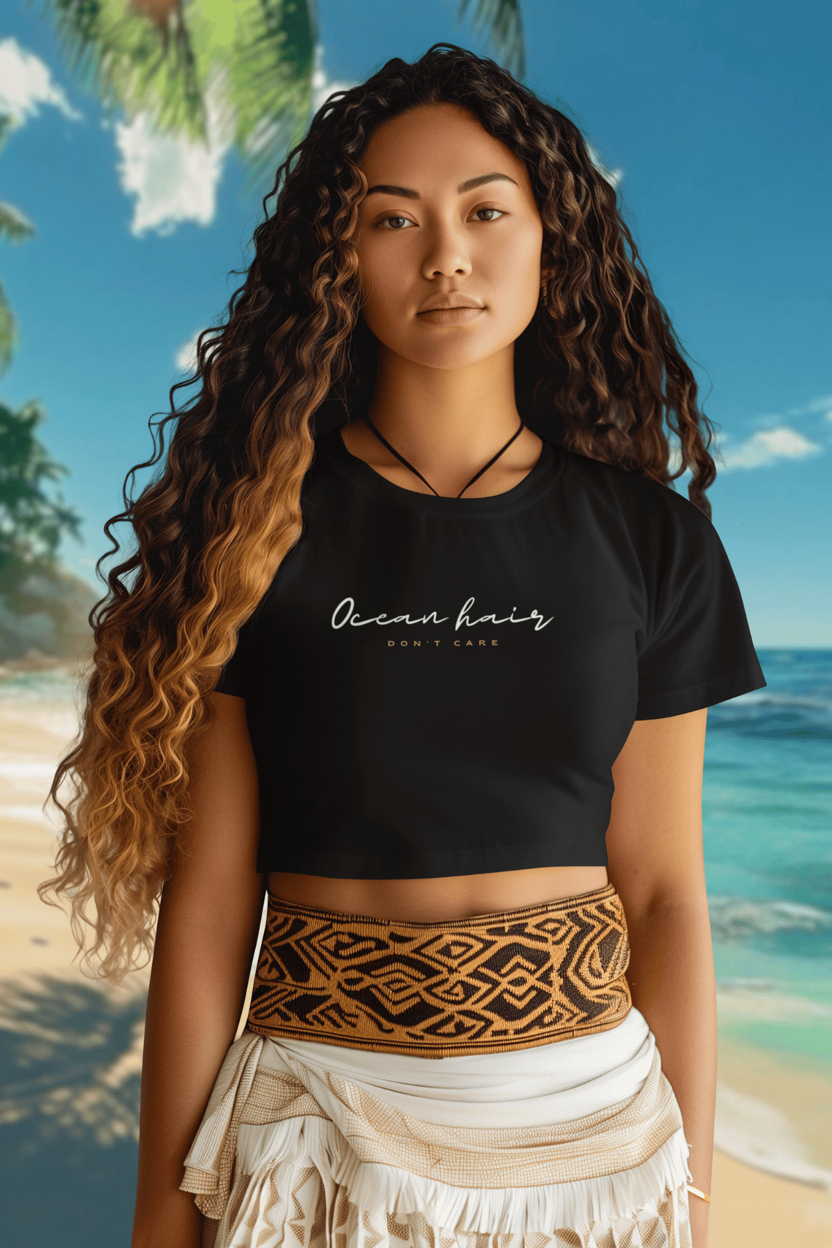 Ocean Hair Don't Care Crop Top