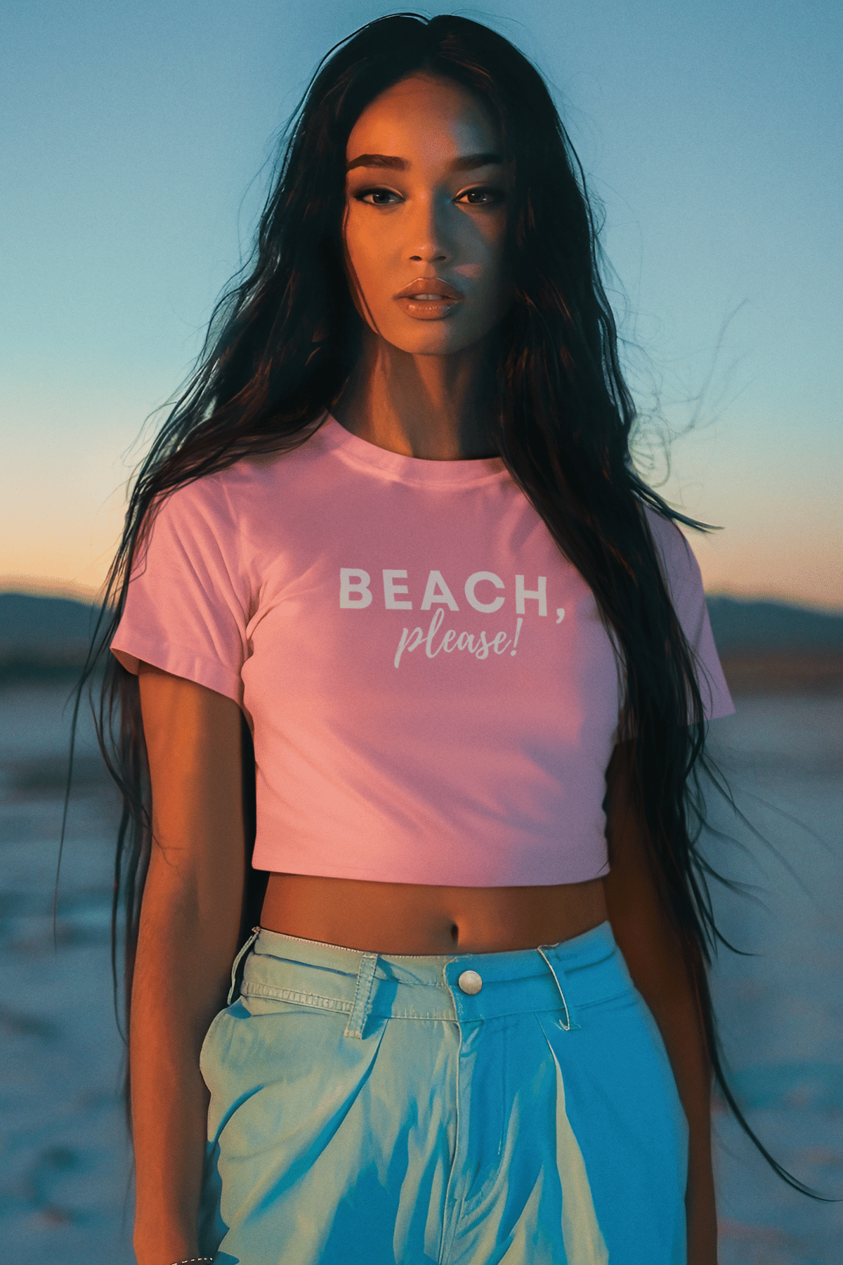 Beach, Please! Crop Top