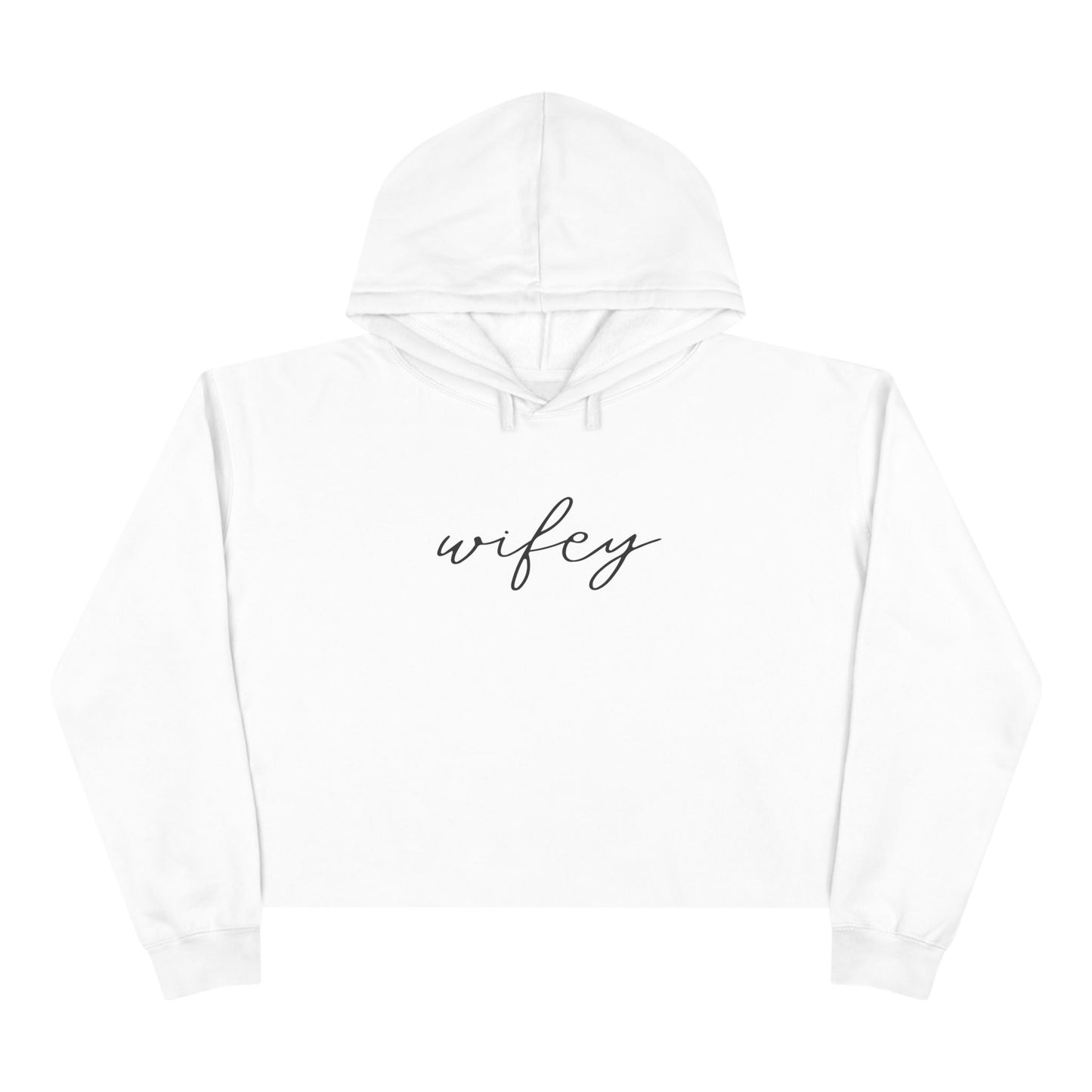 Wifey Crop Top Hoodie